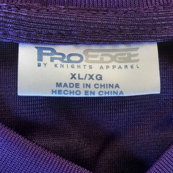 NEW! LSU Tigers Football Jersey Pro Edge Purple Short Sleeve Men Size XL #8 - Picture 3 of 7